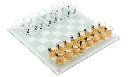 Juego de ajedrez con shots