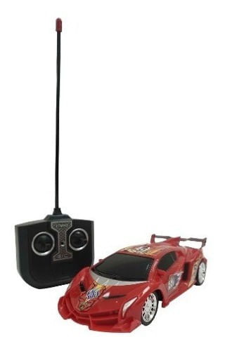 Carro a control remoto, juguete de carrera rojo