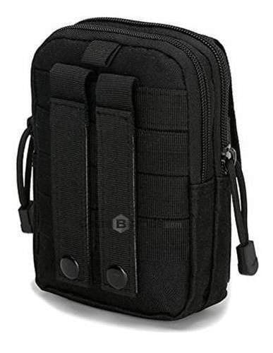 Bolso tactico impermeable de camping, negro