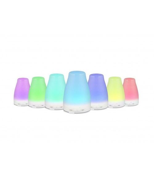 HUMIDIFICADOR DIFUSOR AROMAS BLANCO LUZ LED INCLUYE ESENCIA