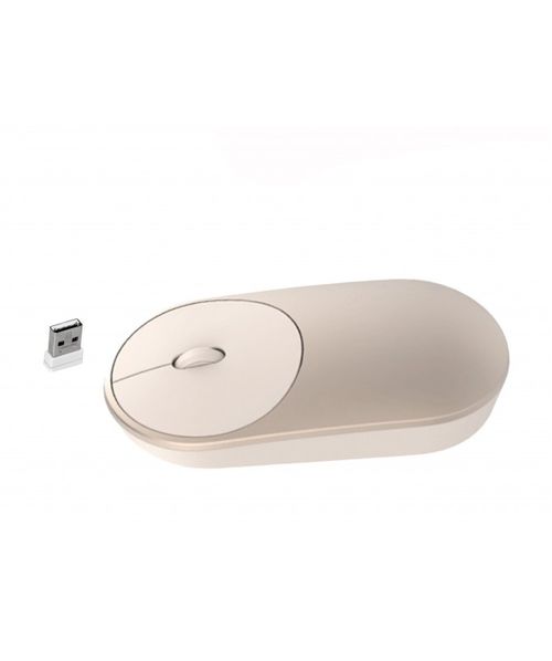 MOUSE MI XIAOMI METÁLICO PORTABLE DORADO