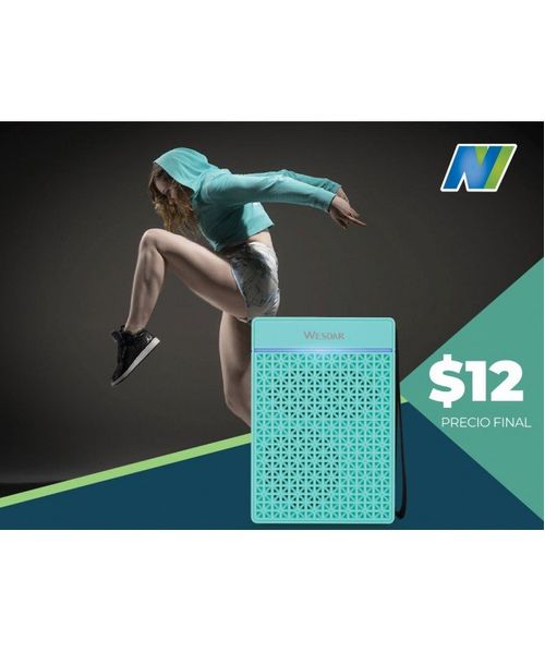 PARLANTE BLUETOOTH WESDAR K35 PORTATIL POTENTE BLUE