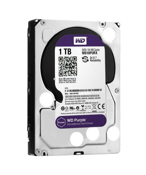 DISCO DURO VÍDEO VIGILANCIA WESTERN DIGITAL WD PURPLE 1TB,..