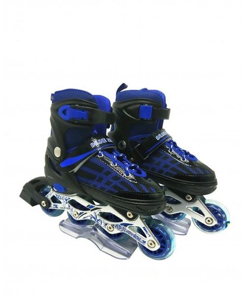 Patines en línea colore rojo, azul y rosado, varias tallas