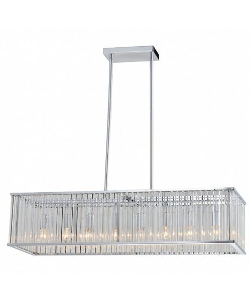 LAMPARA COLGANTE LINEAL, MODERNA DE CRISTALES