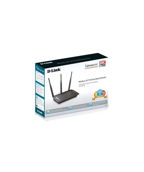 Router Wireless D-link Dir809 Ac750 Dual Band Wifi 3 Antenas
