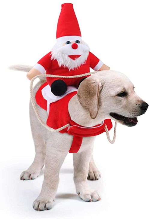 Ropa de mascotas Small con papa Noel