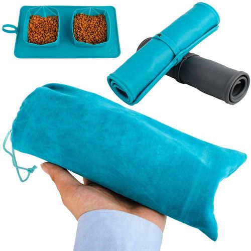 Dispensador portátil de comida para mascotas