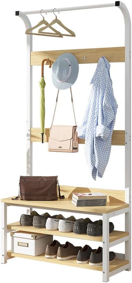 Armario con zapatera de metal y acero 80x30x170cm