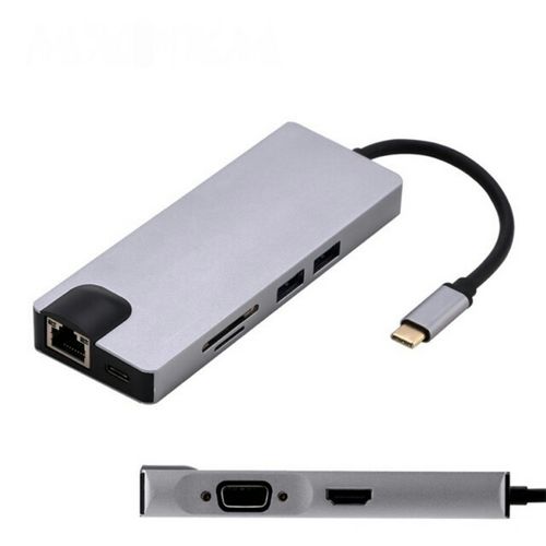 Adaptador Tipo C 8 en 1