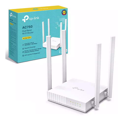 Router TP-Link Archer C24 Wi-Fi Dual Band AC750