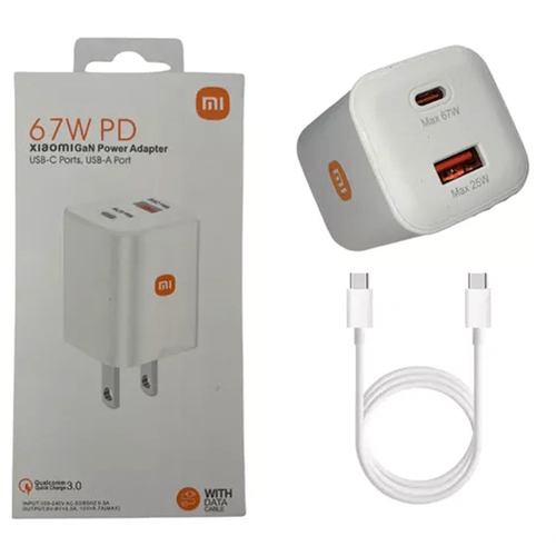 Cargador Xiaomi 67W Tipo C Dual Port