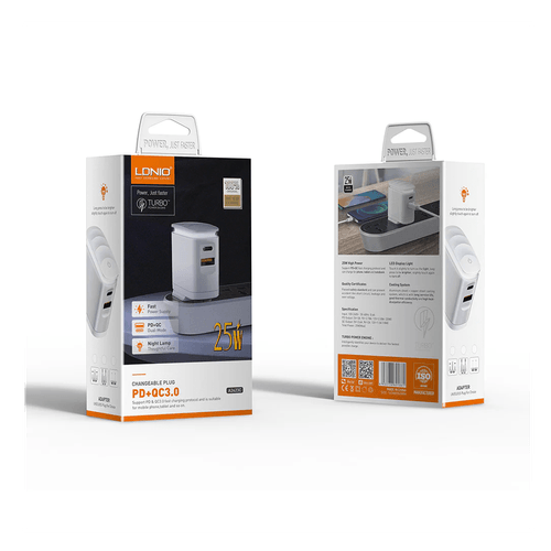 Cargador LDNIO A2423C 25W PD+QC LED
